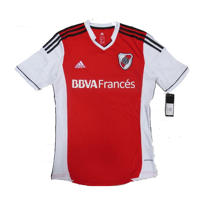 13-14 River Plate Away Red Jersey Shirt - Click Image to Close